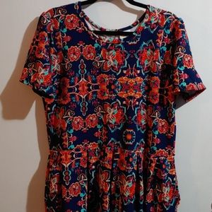 LuLaRoe Amelia 3xl dress w/ pockets EUC